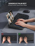 Wireless Keyboard and Mouse Combo - Trueque Ergonomic Full-Sized Keyboard with Wrist Rest, Phone Holder, Silent 2.4GHz