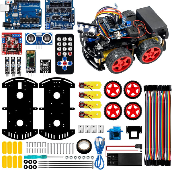 Hosyond Smart Robot Car R3 Project Kit Compatible with Arduino IDE, with