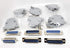 6 Sets Solder Cup DB25 Male + Plastic Hoods - 25 Pins D-Sub Connector & Hood Set, 12-Pack (6 DB25 Males + 6 Hoods)