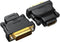 DVI to HDMI Adapter 2-Pack, Bidirectional Female HDMI to DVI-D Male Adapter with Gold-Plated for Monitor, TV