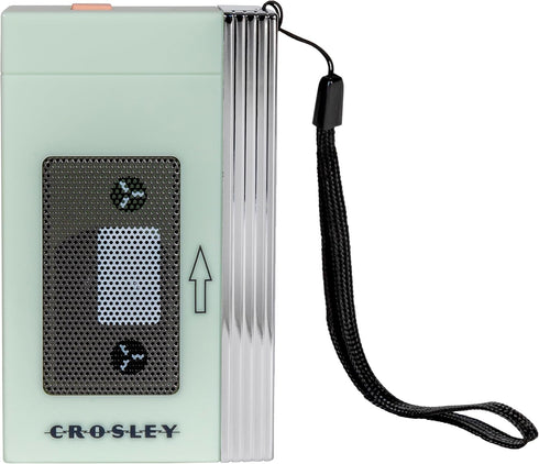 Crosley CR3047A-MT Mini Retro 80's Portable Bluetooth Speaker, Wireless with Microphone, Vintage, Mint