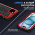 Beasyjoy 15 15 6.1", for iPhone Case Waterproof, Metal Heavy Duty Full Body Protective Case with Built-in Screen