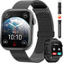 Smart Watch with Call Function, 1.85" Fitness Tracker, Heart Rate/Sleep Monitor, Waterproof for Women & Men