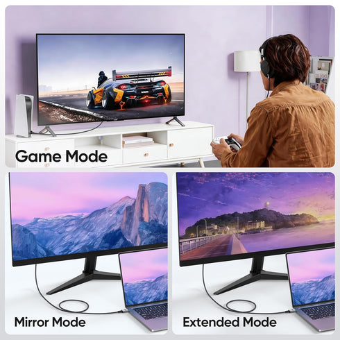Vorothin 8K 6FT 5-Pack, 48Gbps 2.1 CL3 4K@120Hz/144Hz 8K@60Hz, HDR10, HDMI Cable High Speed Braided HDMI Rated Cord
