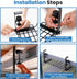 Under Desk Cable Management Tray - 16” No Drill Cord Organizer with Clamps for Wire Management, Pack of 1