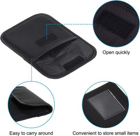 PATIKIL 120x120mm Lens Filter Case, 2Pcs Portable Pouch for Photography, Fits Camera Bag & Coat Pocket (Black)