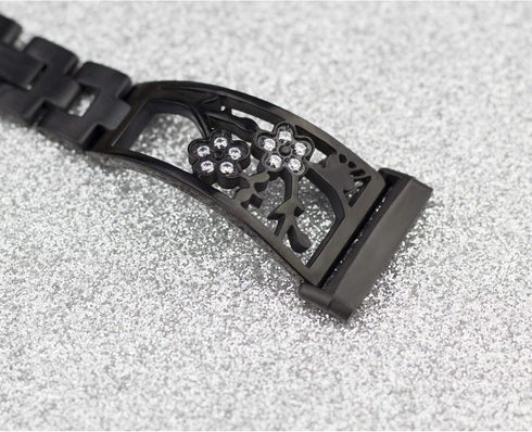 Stainless Steel Bracelet for Fitbit Sense 2/Sense/Versa 4/Versa 3 - Dressy Luxurious Bands for Women