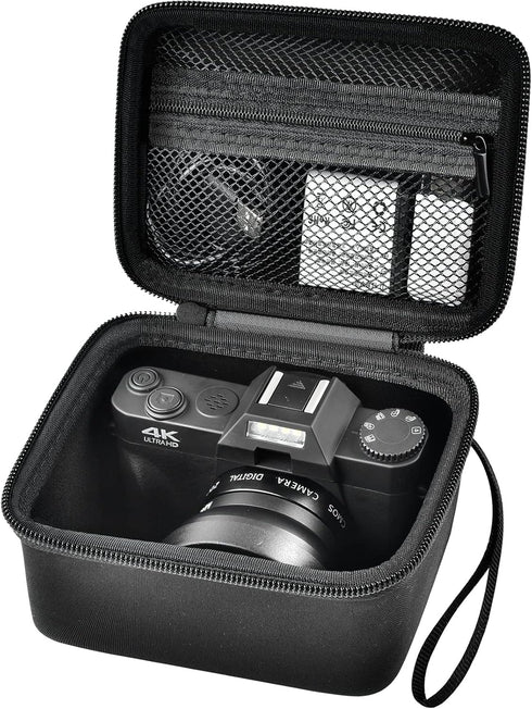 Vlogging Camera Case Compatible with Duluvulu/TEBNGIHNM/zheozeig/Oiadek 4K Digital Cameras for Youtube. Vlog Camera