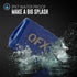 BT-ZX0 Mini Speakers - IPX7 Waterproof Portable Bluetooth Speaker with Dynamic HD Sound, Blue