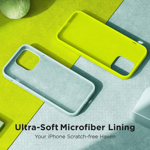 Cordking iPhone 15 Plus Case, Silicone Ultra Slim Shockproof Protective Phone Case, Mint Green
