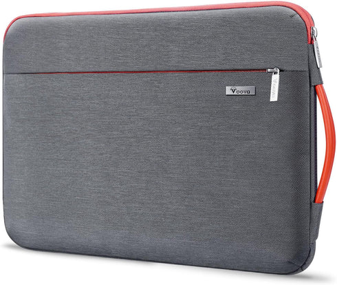 Voova Laptop Sleeve Case 13-13.6 Inch, Waterproof Slim Computer Bag Cover for MacBook Air/Pro, Grey