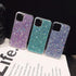 iPhone 12 & 12 Pro Case - Gel Clear Glitter Sparkle Bling Rubber Slim Soft Silicone TPU Protective Cover (Pink)