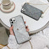 Omorro Glitter Diamond Sequins Wallet Case with Shiny Crossbody Chain for iPhone 12 Pro Max