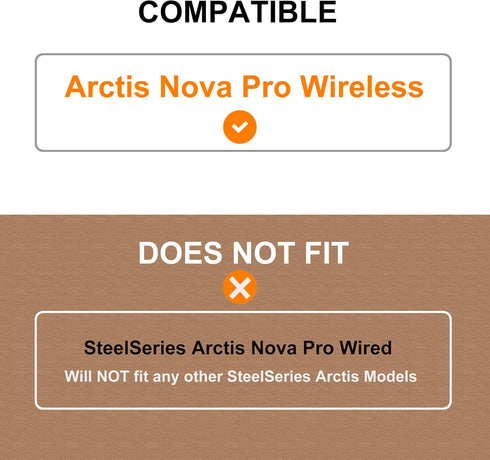 Nova Pro Wireless Earpads - defean Replacement Ear Cushion Ear Pads Compatible with Steelseries Arctis Nova Pro Wireless Headphones (Black Cooling Gel)