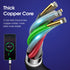 3ft USB Type C Cable 3 Pack for Samsung Galaxy S9/S10/S8 Plus, iPhone 15/15 Pro Max, 3A Fast Charging, TPE.