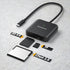 DriverGenius 3-in-1 3.2 Gen1 CFast2.0 microSD4.0 30cm (HB081, USB-C Card Reader with UHS-II SD, Slots - Nylon Braided