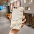 ZCDAYE Solid Color Daisy Case for iPhone 7/8/SE 2020, Shockproof Slim Soft TPU Bumper Cover with Camera Protection,