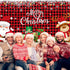 Irenare Christmas Banner Backdrop, Merry Christmas Banner for Indoor Holiday Party Photo Booth Decor, 72.8 X 43.3 Inch