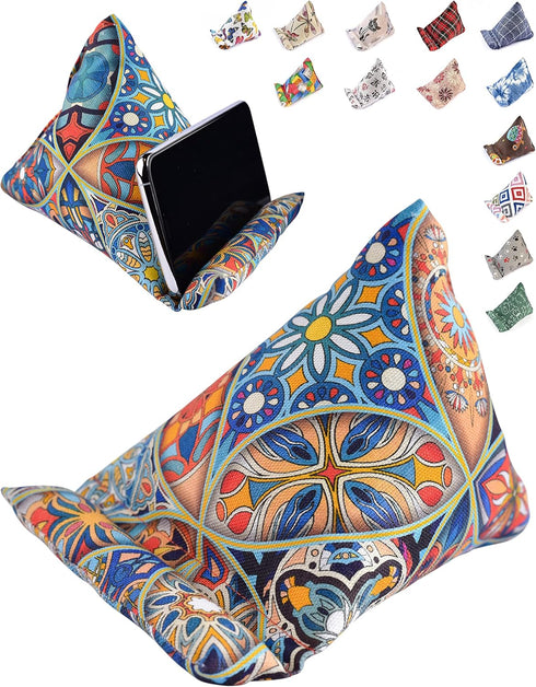 Handmade Phone Pillow Holder - The Wedge Mobile Device Stand for All iPhones and Smartphones! 7 x 6.1 x 5.5 Inches