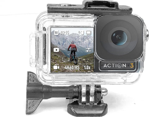 Fotoleey Dive Case + Floating Hand Grip for DJI Osmo Action 4, Action 3