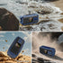 libovgogo IPX5 Alarm,2000mAh Emergency Weather Radio with Waterproof Portable Bluetooth Speaker,USB-C Solar Hand