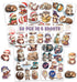 Pack 50 PCS Otter Stickers Cute Bank Beaver Animal Vinyl Decals Waterproof Label Decoration Water Bottles Bumpers Skateboard Guitar Phone Case Items for Adults Kids Teens by BIGZORO