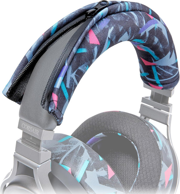 WC BandZ Virtuoso Protective Headband Cover for Corsair Virtuoso Gaming Headsets | 90's Black, Machine Washable,