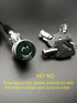 Security Hardware Cable Lock Kit, Retractable Keyed Laptop Lock with 3 Keys, 6.2Ft for Monitors, Laptops, Tablets