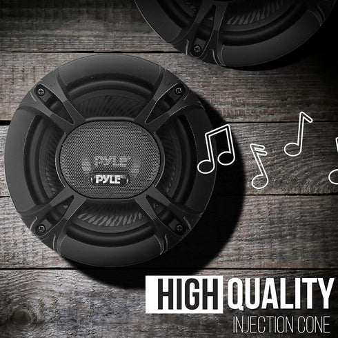 Pyle 3-Way Universal Car Stereo Speakers, 240W 5.25" Triaxial Loud Pro Audio Speaker, Universal OEM Replacement (Pair,