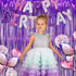 Purple Tinsel Curtain Party Backdrop, GREATRIL Foil Fringe Curtain for Hunters Mermaid Themed Decorations, Pack of 2.