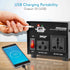 Pyle Step Up and Down Converter - 500 Watt Voltage Transformer with USB Charging Port