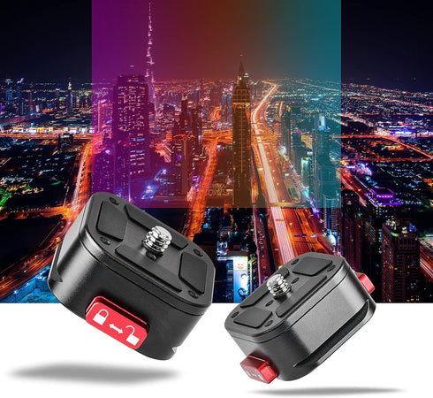 Quick Release Plate, Camera Tripod Mount Arca Swiss QR Plate Compatible with Canon Sony Nikon Pentax DSLR/SLR