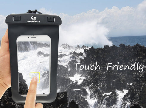 Freegrace Waterproof Pouches with Waist Strap - Keep Phone & Valuables Dry, Waterproof Dry Bags for Boating, Swimming,