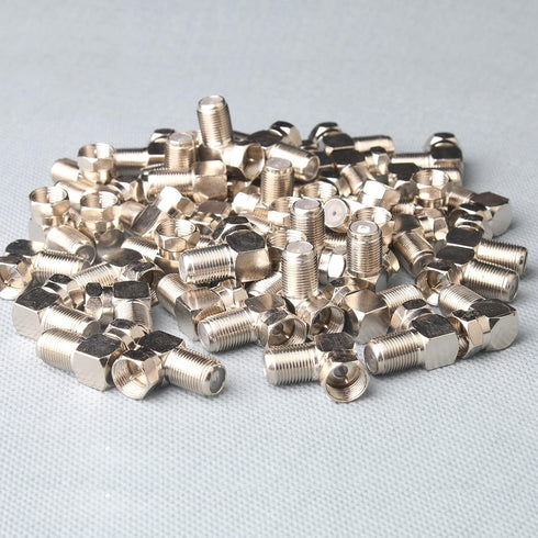 Right Angle Coaxial Connector, 50 Pcs F Type Female to Male Adapter for RG59/RG6 Coax Cable