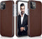 LOHASIC iPhone 12 / iPhone 12 Pro Case, Maroon Thin Slim Leather Luxury PU Soft Flexible Shockproof Protective Cover