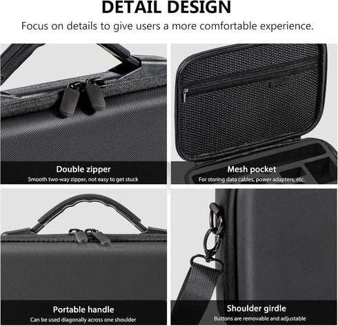 Tomat Action 4 Carrying Case - Hard Shell Travel Case for DJI Osmo Action 4 Camera Accessories