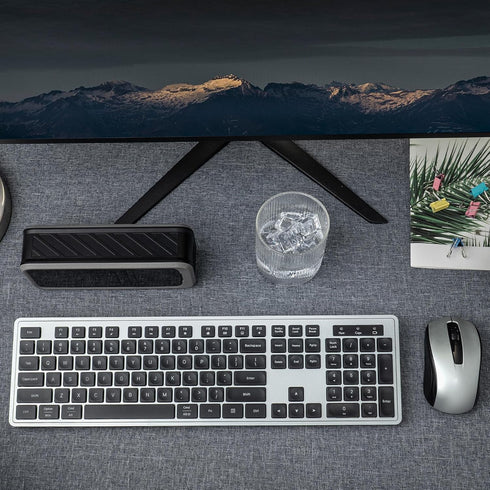Wireless Keyboard and Mouse, 2.4GHz Cordless Combo, Optical Mouse, Plug and Play USB Receiver, Compatible with Windows,