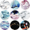 Weewooday 8 Pcs Metal Mount Plate for Phone Magnet Car Holder, Compatible with Magnetic Car Mounts, Marbling Style