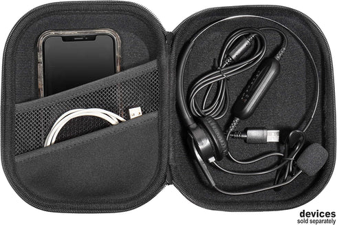getgear Headset Case for Jabra BIZ 1500, Evolve 65, Plantronics Voyager 104, Blackwire C5220, C3220, Mpow Pro, V5.0