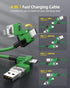 4 in 1 USB C to C Fast Charging Cable,Silicone USB C to Lightning Cable 100W Dual Type C Cable Combo Lightning/Type C/USB A Ports for iPhone 15/15 Pro/15 Pro Max,Android,Samsung etc,5ft