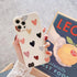 Jmltech Compatible with iPhone 12 Pro Max, Cute Design Soft Silicone Camera Protection Heart Phone Case for Women