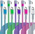 USB C to USB C Cable 10ft - 5-Pack, Right-Angle 60W/3A Fast Charger for Samsung S22 Ultra, Google Pixel 6, iPad Pro,