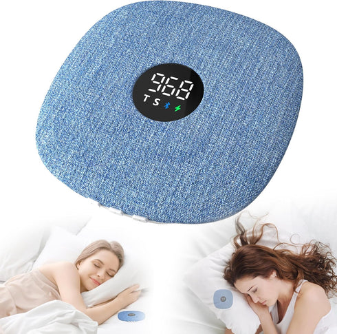 Mhaohuofu Under Pillow Speaker for Sleeping, Dual Bone Conduction Bluetooth Pillow Speaker with
