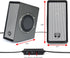 GOgroove Laptop Computer Speakers - SonaVERSE O2 USB Powered Desktop Speakers with Dual Passive Bass