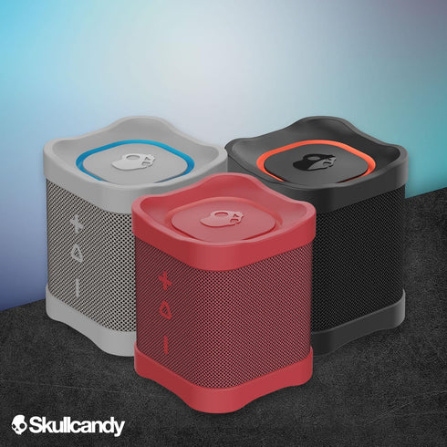 Skullcandy Terrain Mini Wireless Bluetooth Speaker, IPX7 Waterproof Portable with Dual Custom Passive Radiators, 14