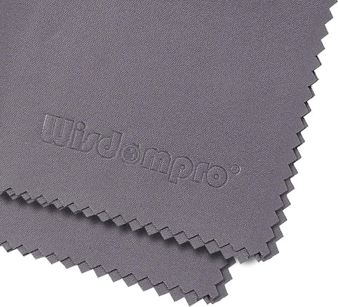 Wisdompro 8-Pack Microfiber Cleaning Cloth for Camera Lens, Glasses, and Electronics - Grey