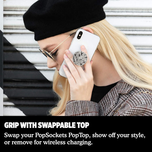 PopSockets Phone Grip with Expanding Kickstand, Mono Jungle for Phone