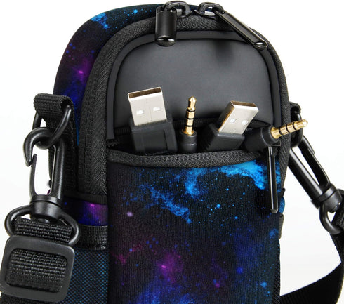 USA Gear Compact Camera Case, Point & Shoot Bag with Accessory Pockets and Rain Cover, Works with Sony, Canon, Nikon,