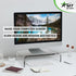 16 Inch AMT Acrylic Laptop Monitor Stand, Computer Riser with Cat Keyboard Protector, Space-Saving Design, Extra