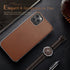 LOHASIC iPhone 12 Pro Max Case, Luxury Leather Business Premium Cover, Brown